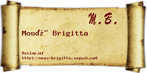 Mosó Brigitta névjegykártya